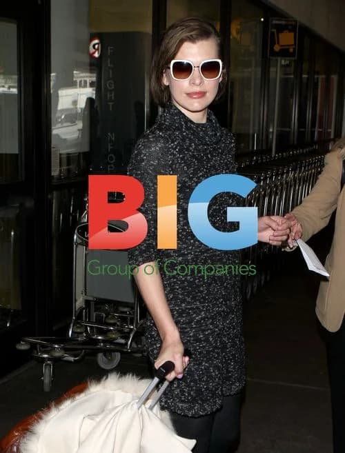 Milla Jovovich at LAX