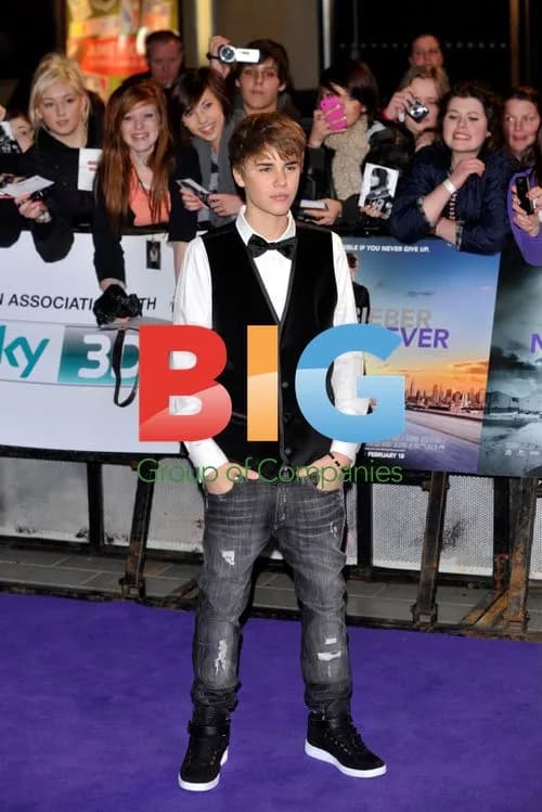 Justin Bieber at UK Premiere of 'Never Say Never'