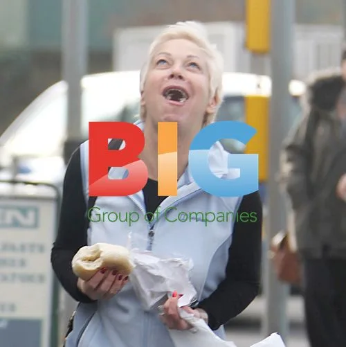 Denise Welch leaves ice rink