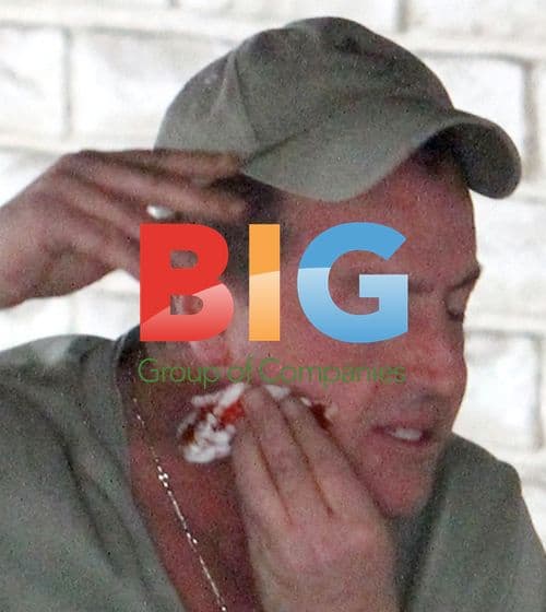 Michael Lohan with a Bleeding Gash