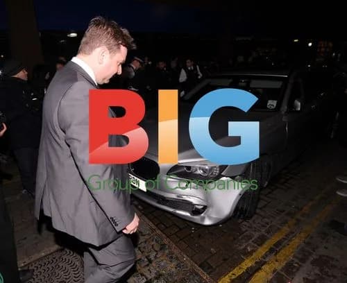 Katie Price's driver damages car