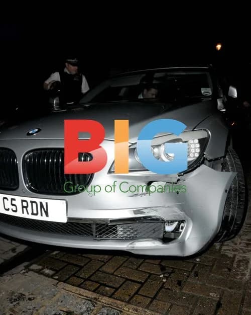Katie Price's Driver Crashes Car