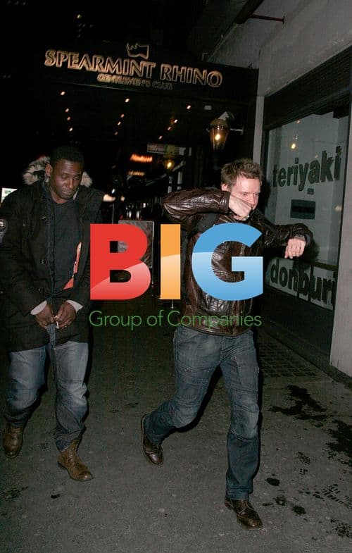 Marc Warren and David Harewood spotted leaving Spearmint Rhino