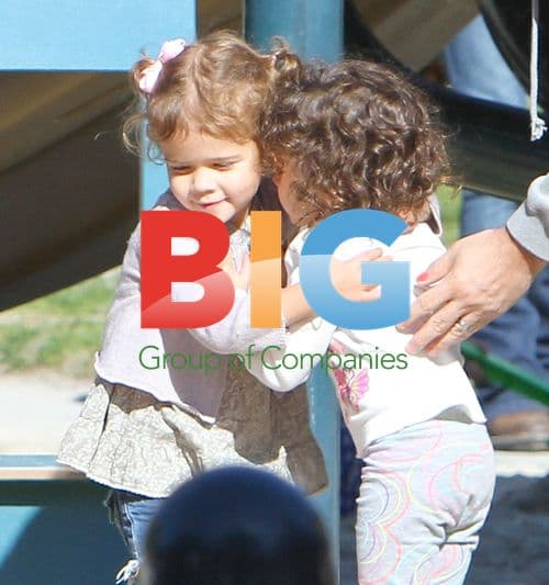 Jessica Alba with family at park