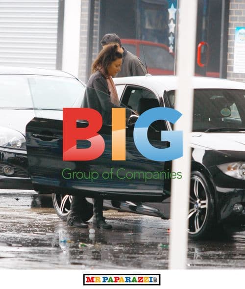 Michelle Keegan gets car washed in Manchester