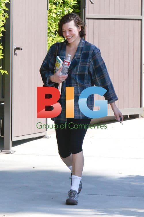 Milla Jovovich Leaving Beverly Hills Gym