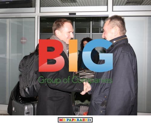 Ralph Fiennes Arrives in Belgrade for 'Coriolanus' Premiere