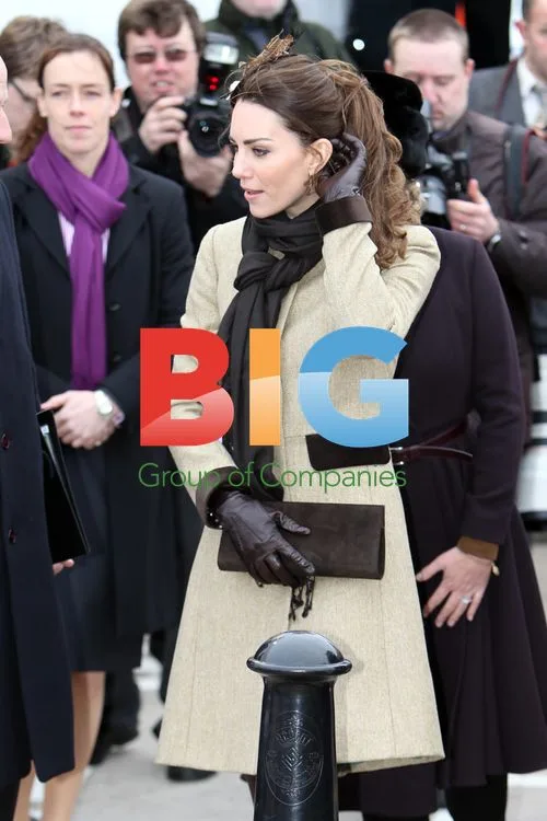 Prince William and Kate Middleton at Anglesey Lifeboat Launch