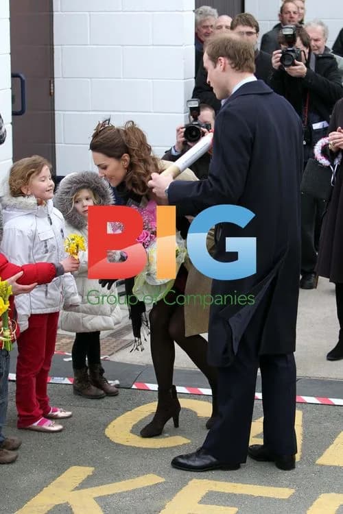 Prince William and Kate Middleton at Anglesey Lifeboat Launch