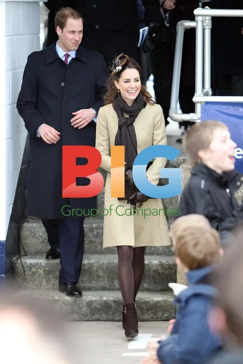 William and Kate Launch Lifeboat in Anglesey