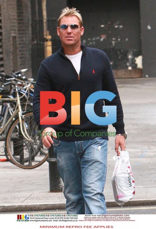 Shane Warne Shopping in London