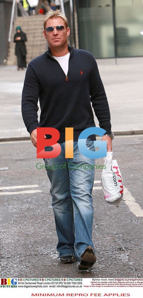 Shane Warne Shopping in London