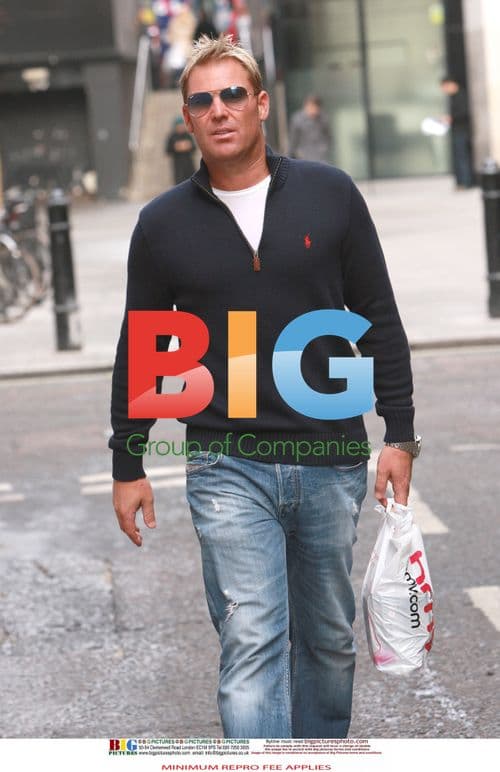 Shane Warne Shopping in London