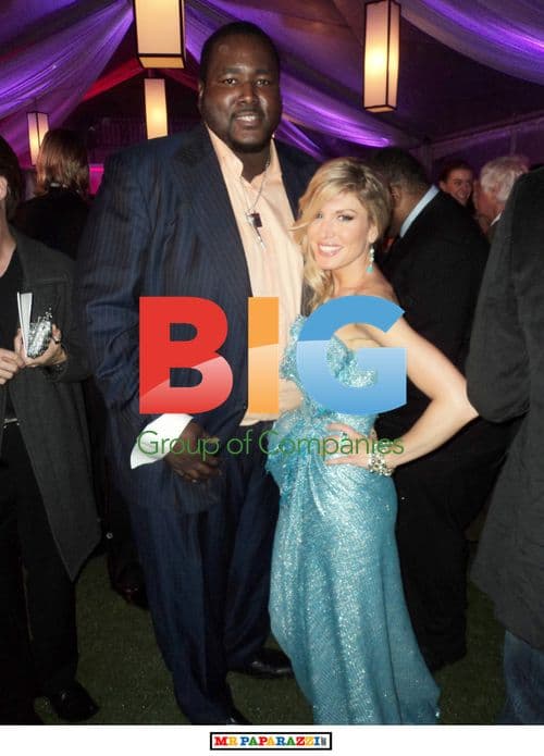 Quinton Aaron and Hofit Golan at OK! Magazine Oscar Party