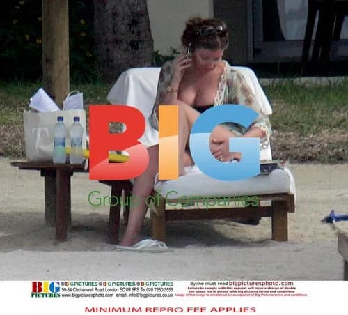 Karen Brady on Holiday in Mauritius