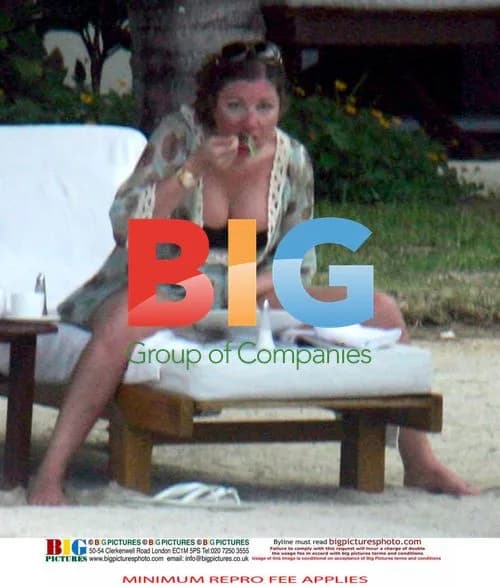 Karen Brady on Holiday in Mauritius