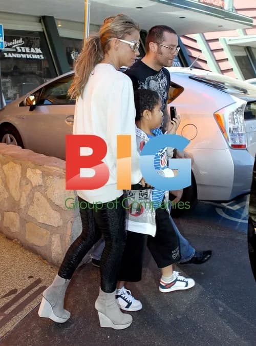 Katie Price & son Harvey out in LA