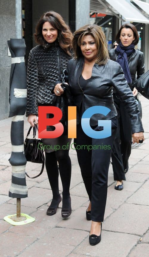 Tina Turner and Roberta Armani in Milan