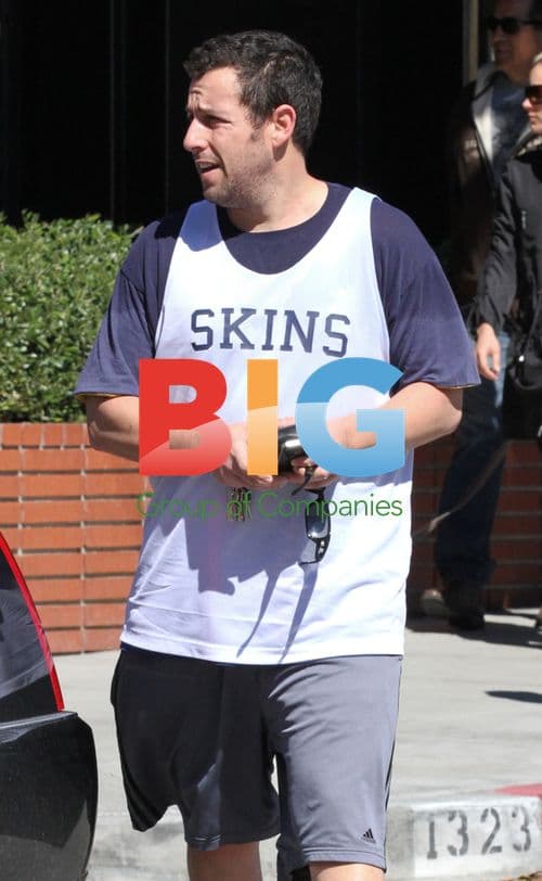 Adam Sandler Leaving Restaurant in Santa Monica