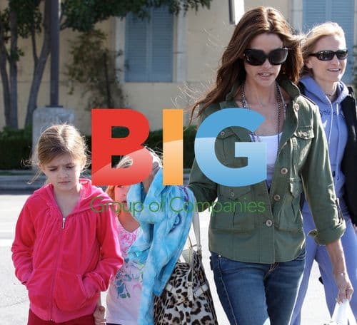 Denise Richards with daughters in Beverly Hills