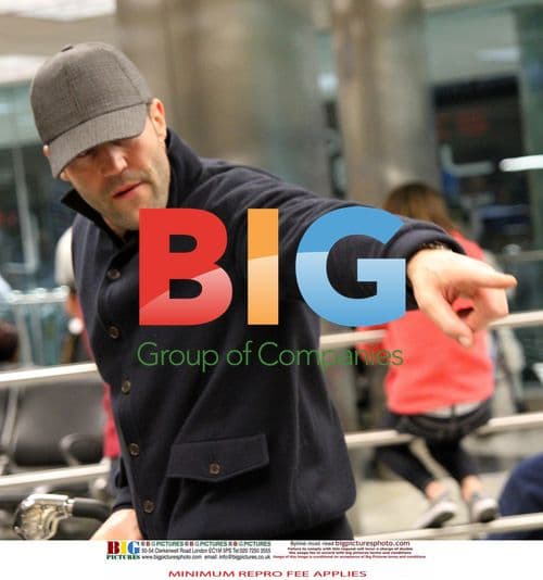 Jason Statham and Rosie Huntington-Whiteley at Airport