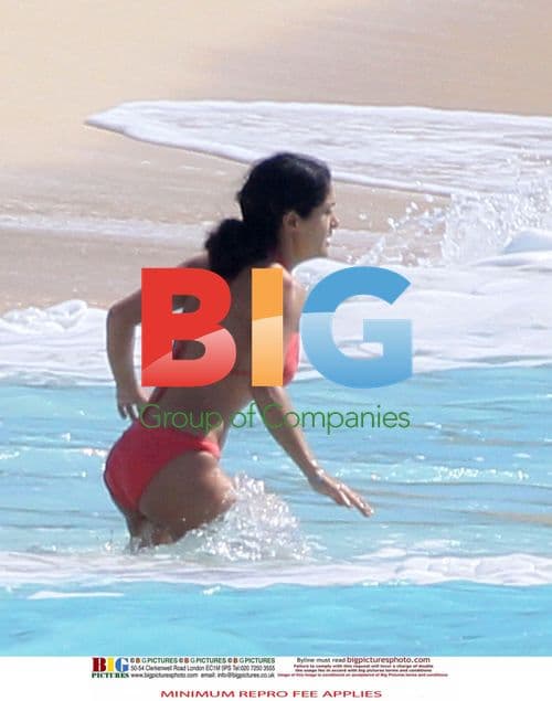 Salma Hayek and daughter on St Barths vacation