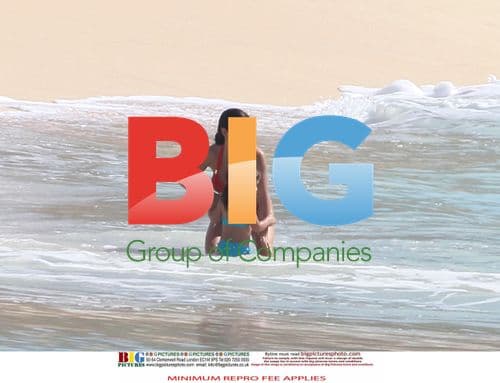 Salma Hayek Vacationing in St Barths