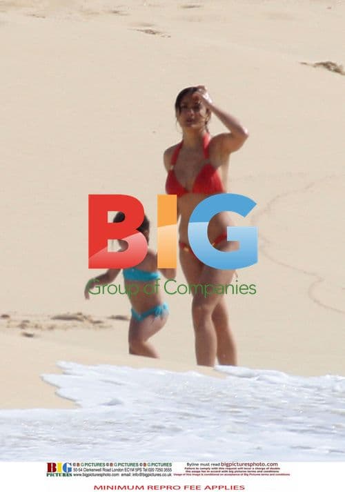 Salma Hayek and Daughter Vacation in St Barths