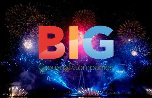 Fireworks at the London Eye on New Year's