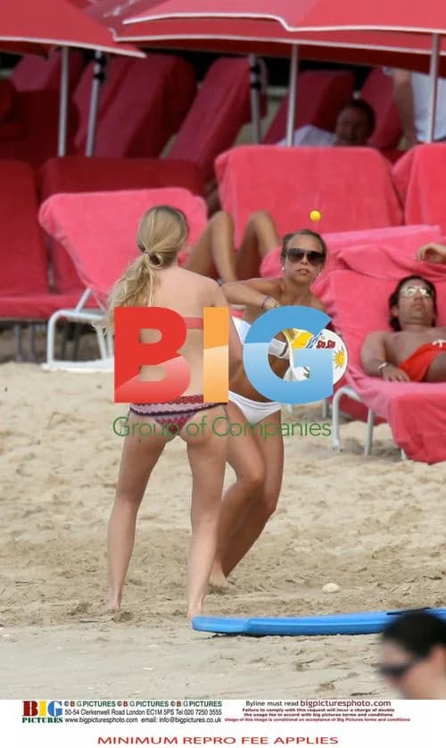 Chloe Green Plays Tennis on Beach