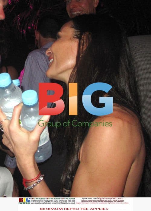 Demi Moore and Ashton Kutcher at Roman Abramovich's New Year's Eve Party