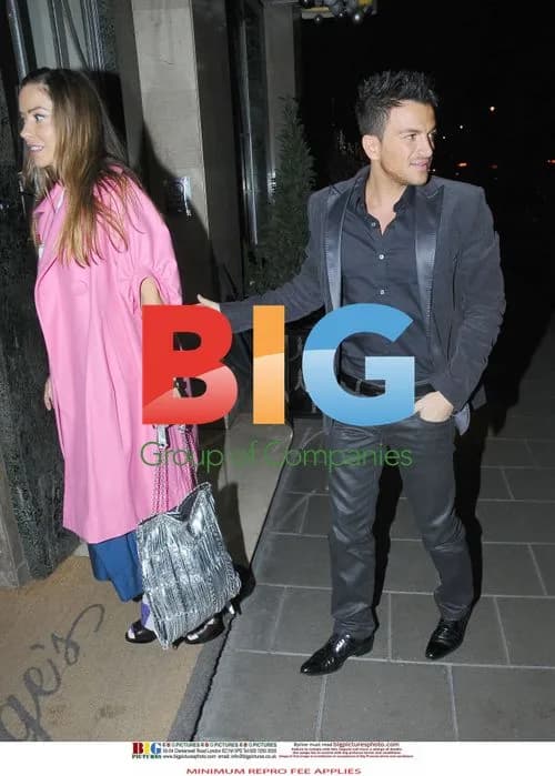 Peter Andre and Elen Rives leave Claridges