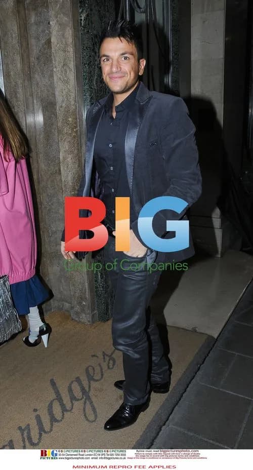 Peter Andre and Elen Rives Leave Claridges