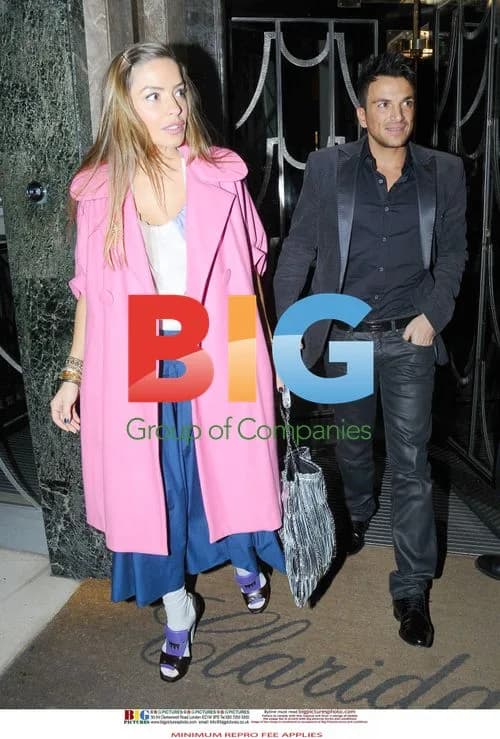Peter Andre and Elen Rives Leaving Claridges