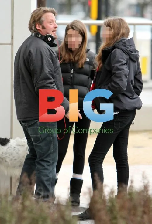 Charley Boorman with family in Liverpool