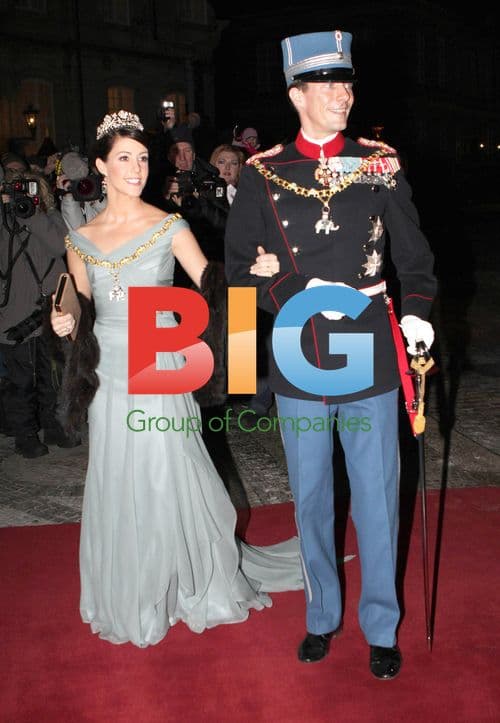 Danish Royals Arrive for New Year's Reception