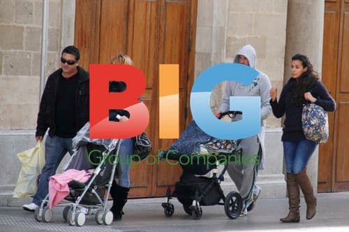 Joseph Fiennes and Family Vacation in Majorca