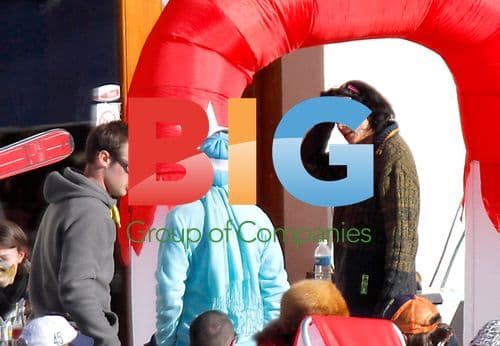 Princess Stéphanie of Monaco Skiing in Auron, France