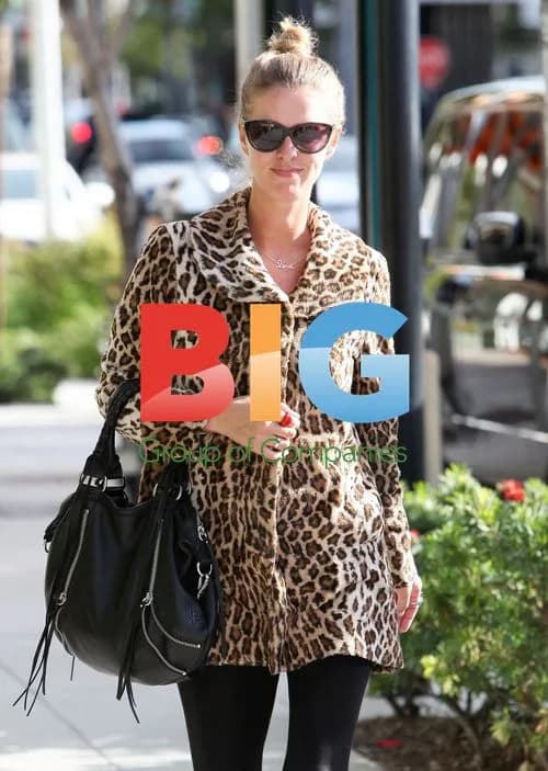Nicky Hilton Spotted in Cheetah Jacket
