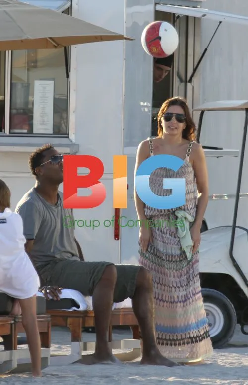 Patrick Kluivert and Family at Miami Beach