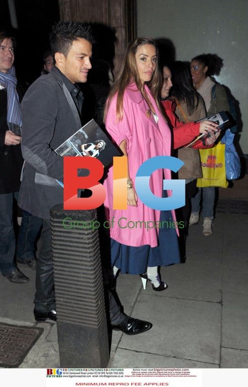 Peter Andre and Elen Rives Leave Claridges After 'Flashdance' Show