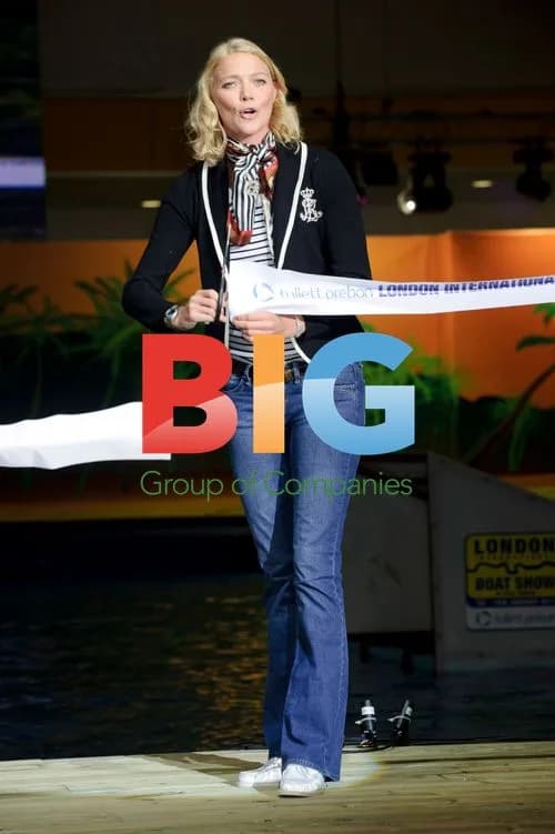 Jodie Kidd at London Boat Show