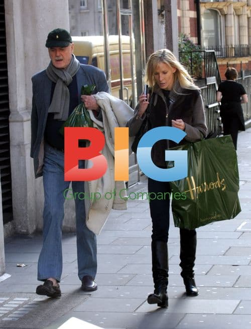 John Cleese out shopping in Knightsbridge