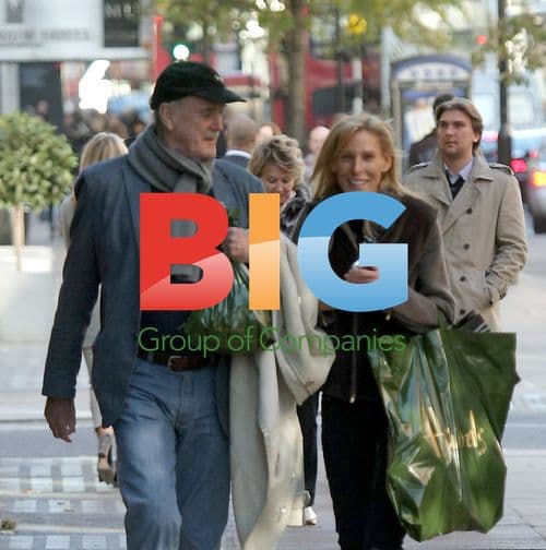 John Cleese and Girlfriend Shopping in London