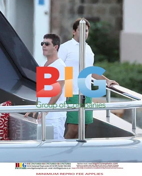Simon Cowell and Mezhgan Hussainy on Caribbean Cruise