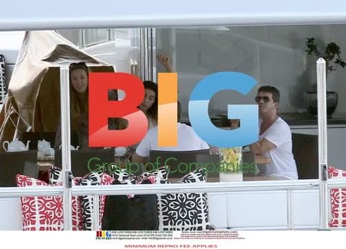 Simon Cowell and Mezhgan Hussainy on Caribbean Cruise