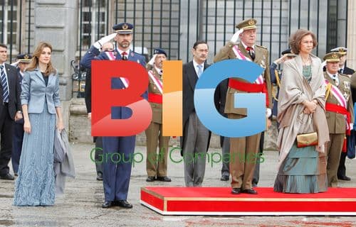 Spanish Royal Family at Military Service