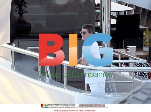 Simon Cowell and Mezhgan Hussainy on Caribbean Cruise