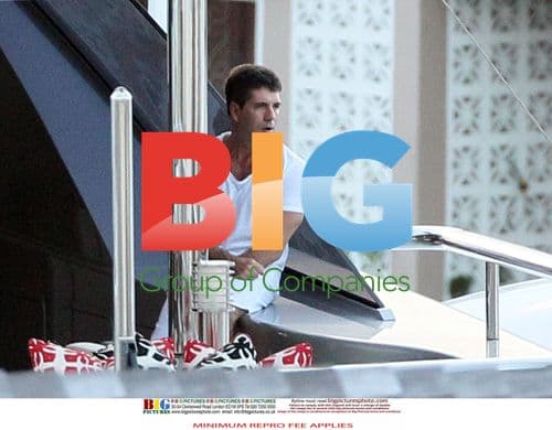 Simon Cowell and Mezhgan Hussainy on Romantic Cruise