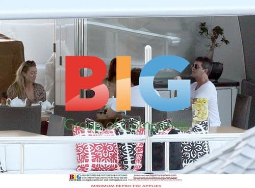 Simon Cowell and Mezhgan Hussainy on Caribbean Cruise